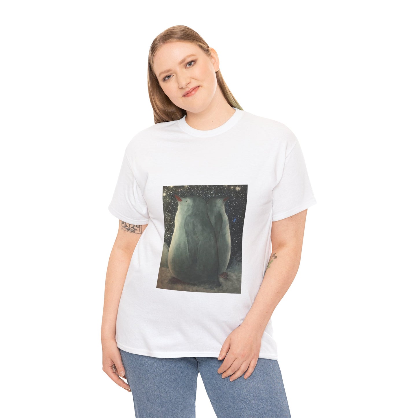 T-shirt unisex. Penguins - original art print