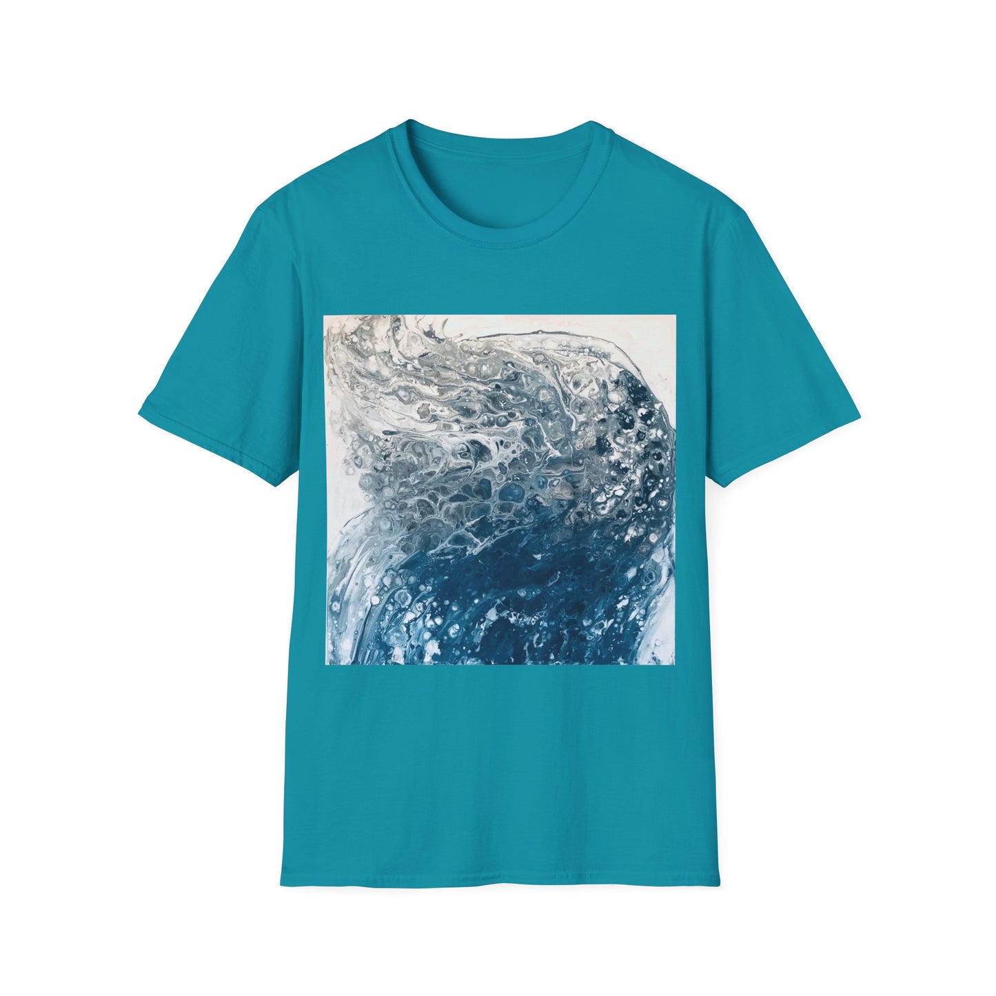 Unisex Softstyle T-Shirt for adults, The Wave, original painting