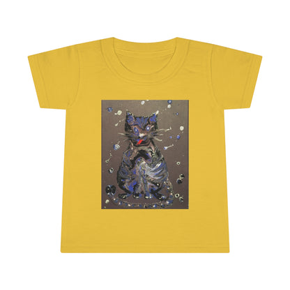 Toddler T-shirt.  2-5 years. The Cat - original art print.