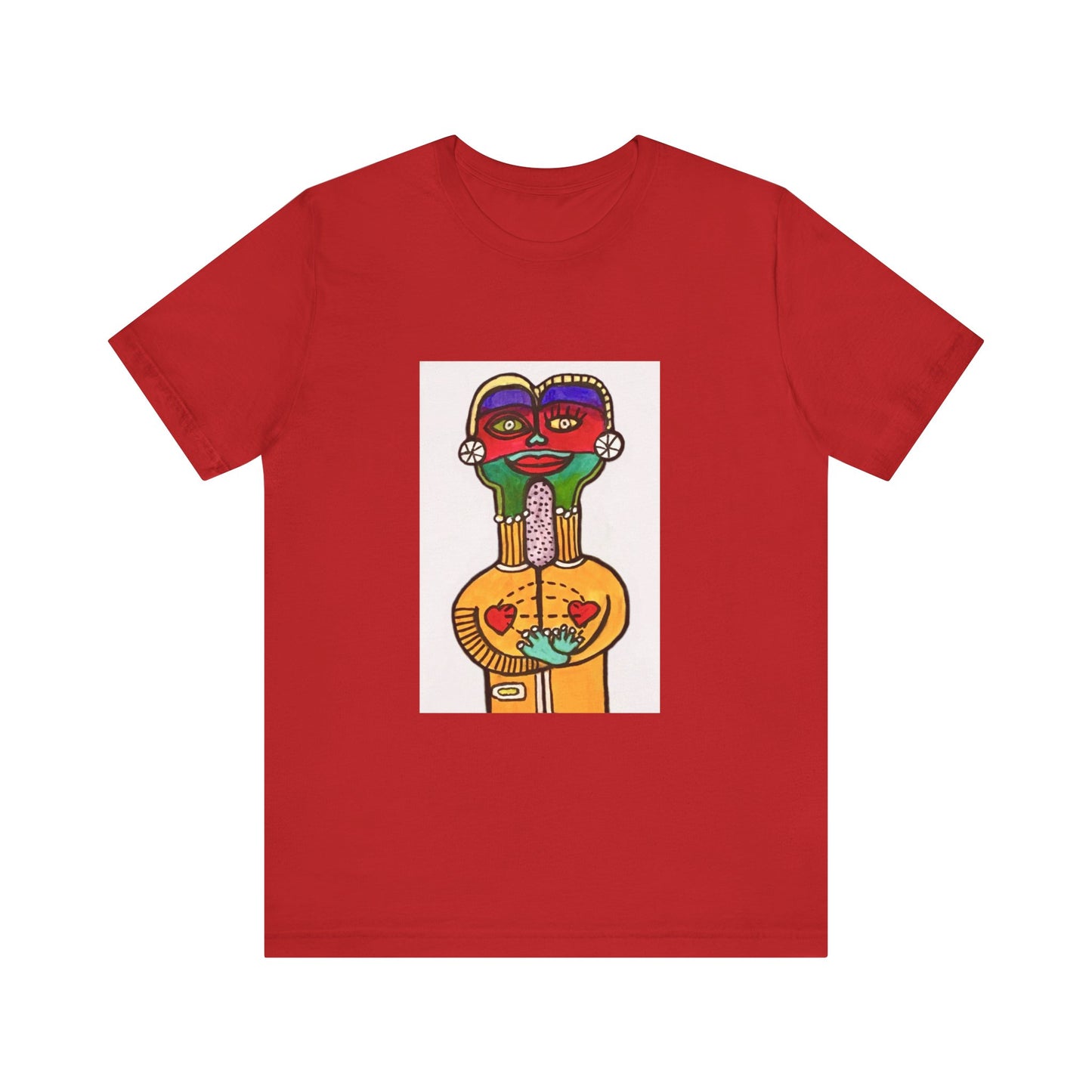 Unisex Jersey Short Sleeve Tee. Together - original art print.