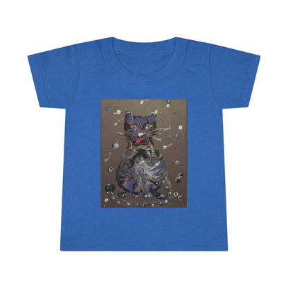 Toddler T-shirt.  2-5 years. The Cat - original art print.