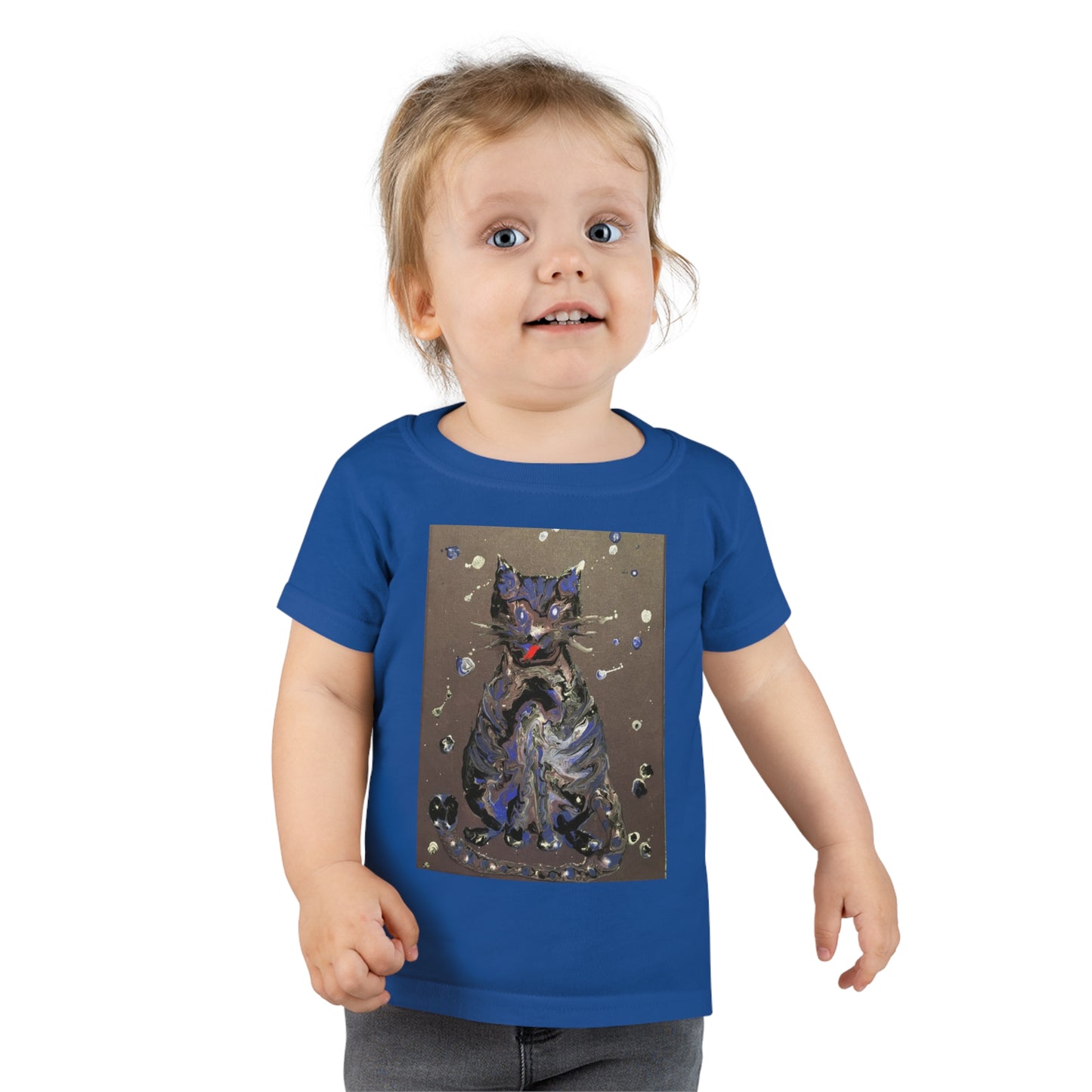 Toddler T-shirt.  2-5 years. The Cat - original art print.