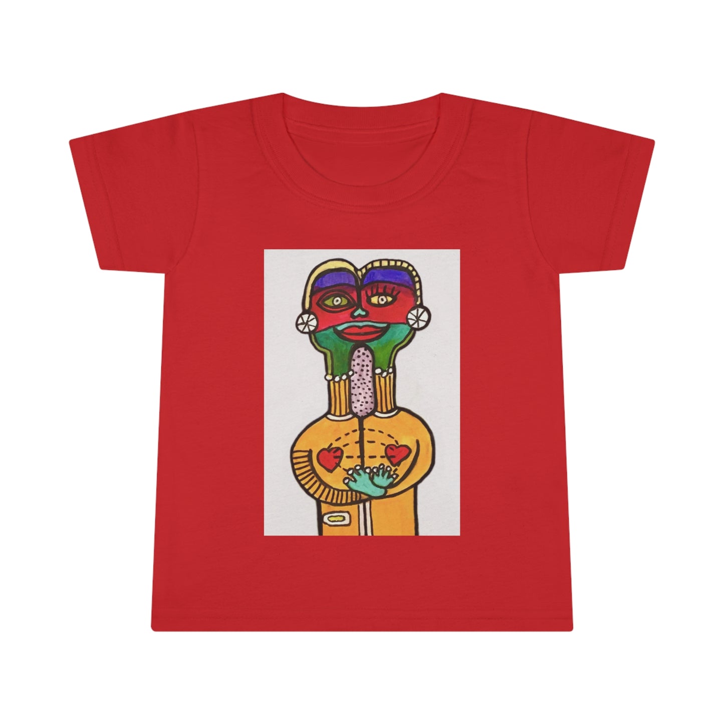 Toddler T-shirt.  2-5 years. Together - original art print.