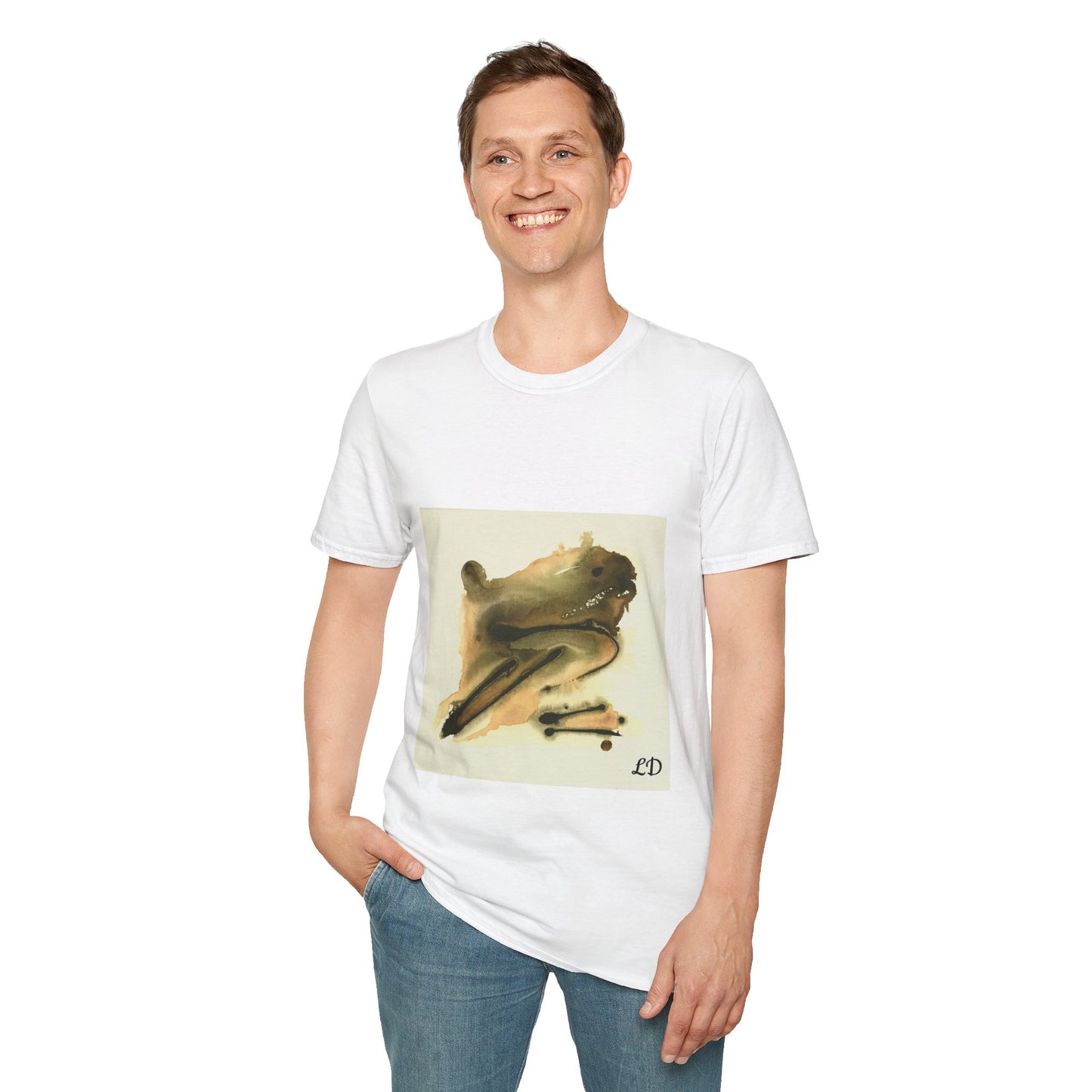 Unisex Softstyle T-Shirt for adults. The Toad - original art print.