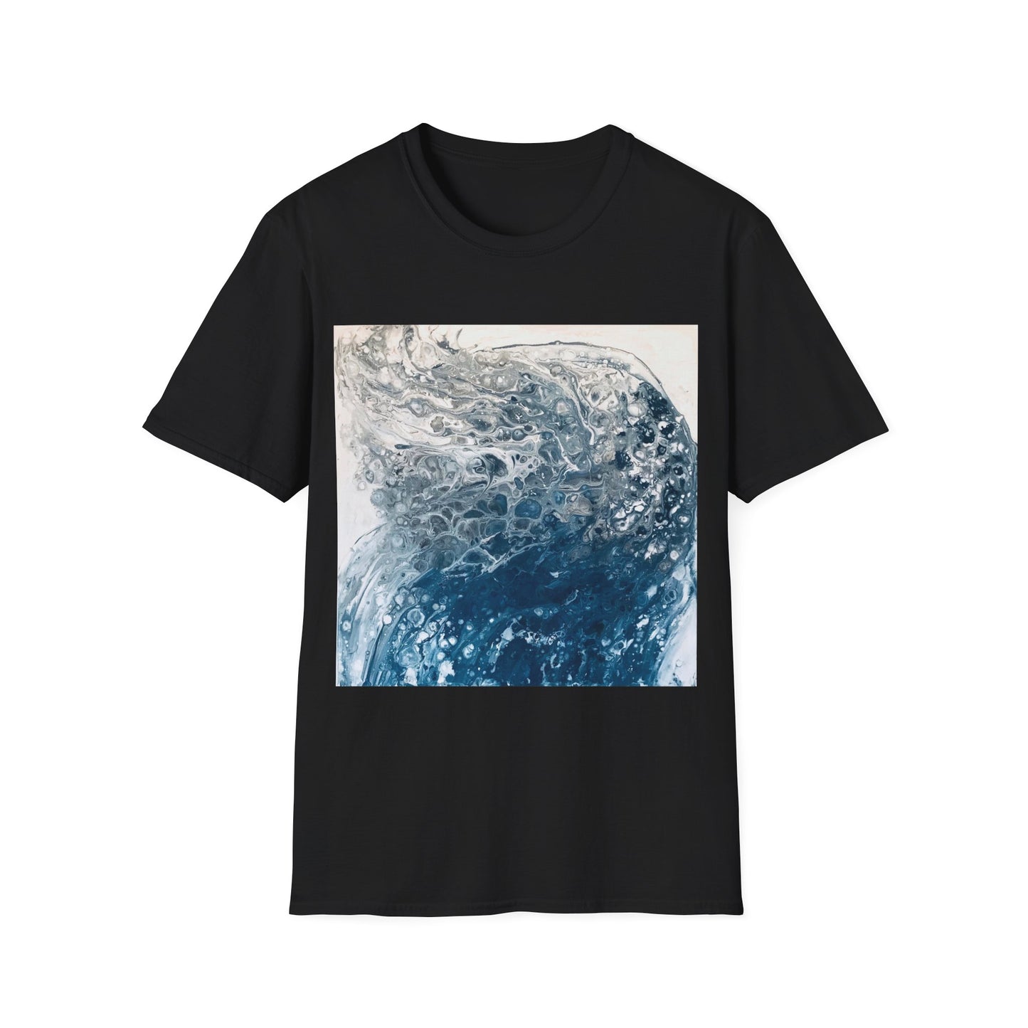 Unisex Softstyle T-Shirt for adults, The Wave, original painting