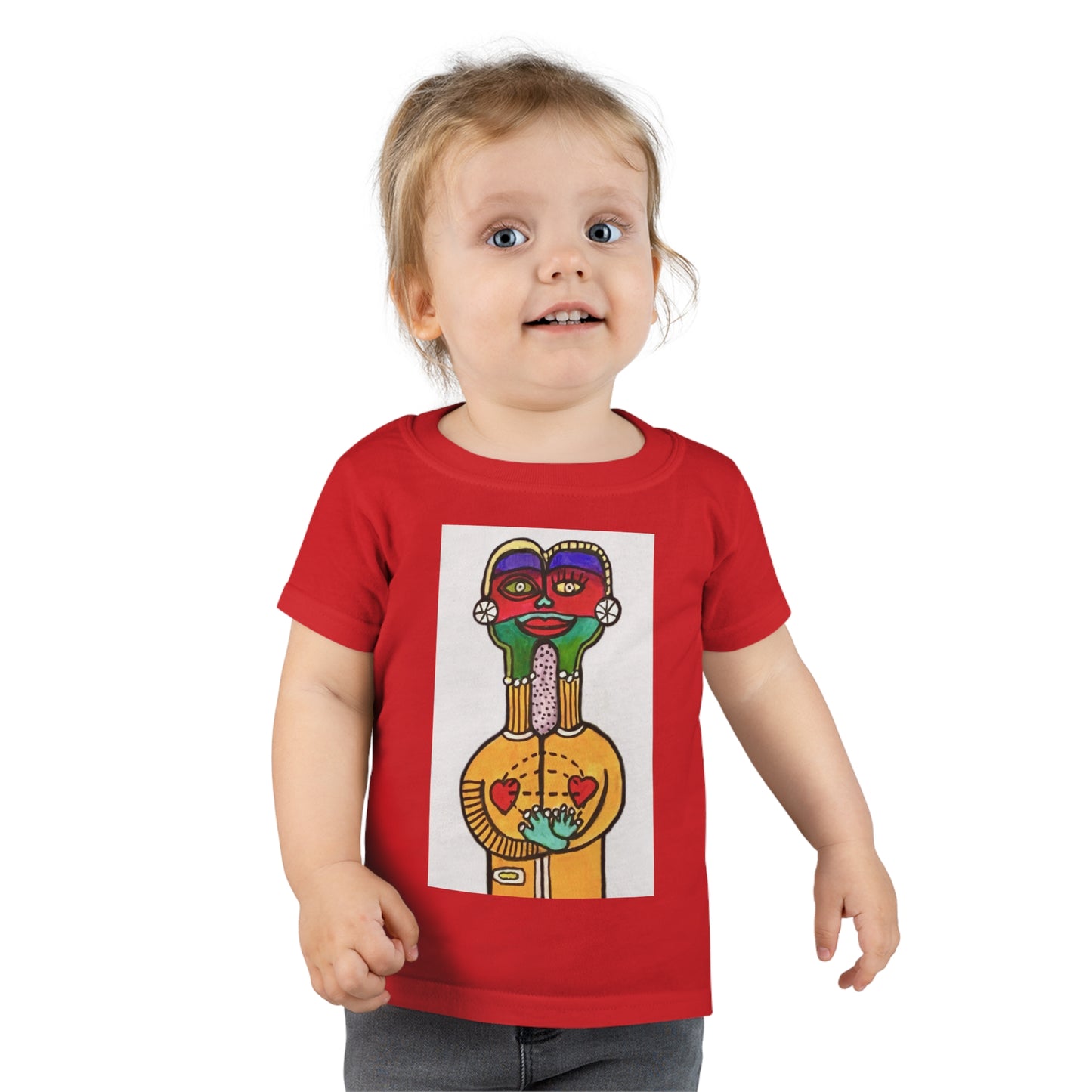 Toddler T-shirt.  2-5 years. Together - original art print.