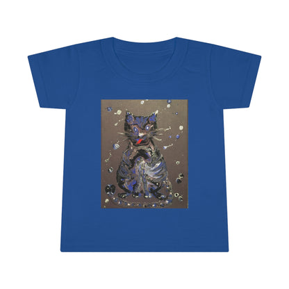 Toddler T-shirt.  2-5 years. The Cat - original art print.