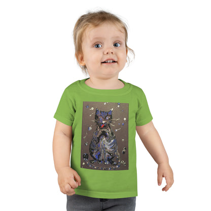 Toddler T-shirt.  2-5 years. The Cat - original art print.