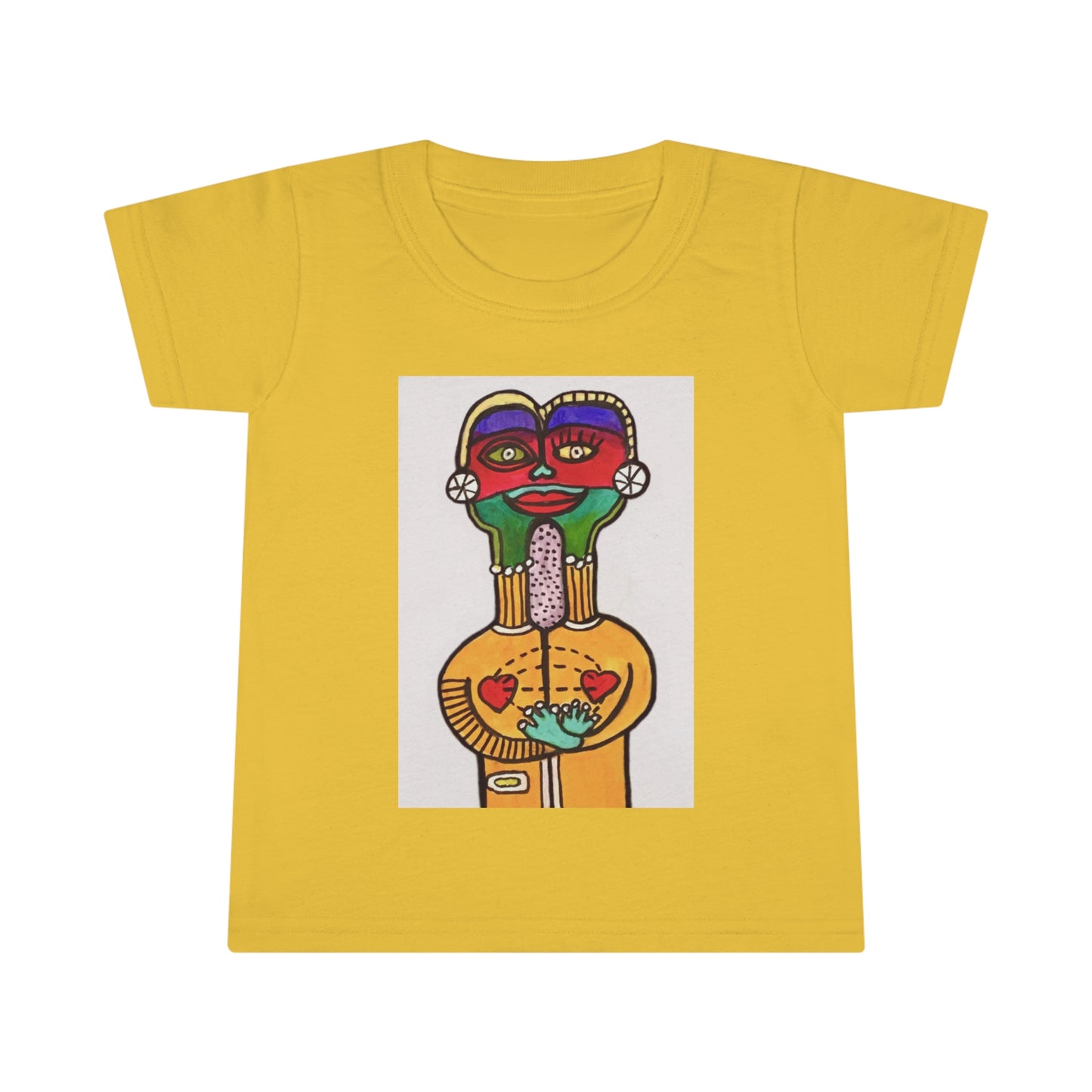 Toddler T-shirt.  2-5 years. Together - original art print.