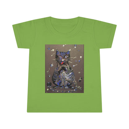 Toddler T-shirt.  2-5 years. The Cat - original art print.