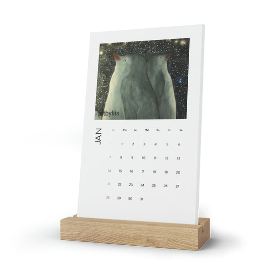 Vertical Desk Calendar 2024