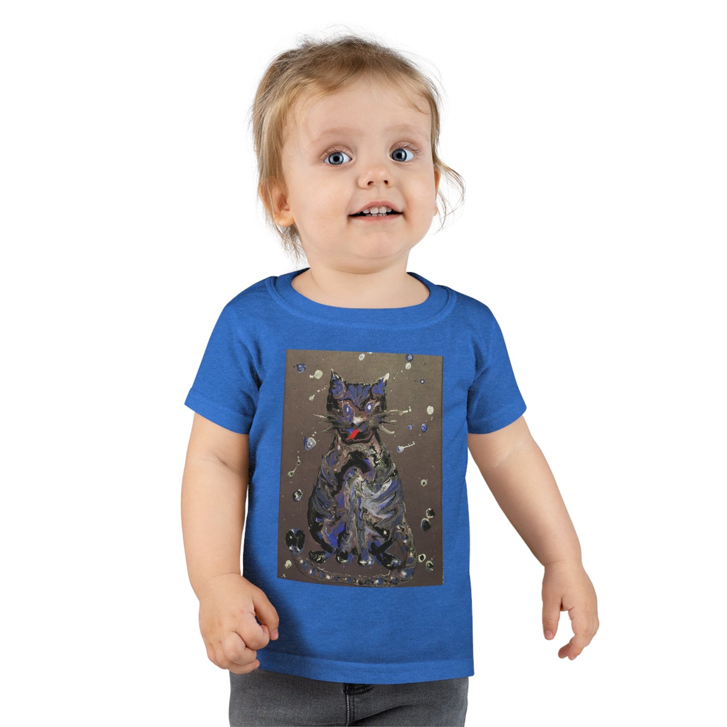 Toddler T-shirt.  2-5 years. The Cat - original art print.