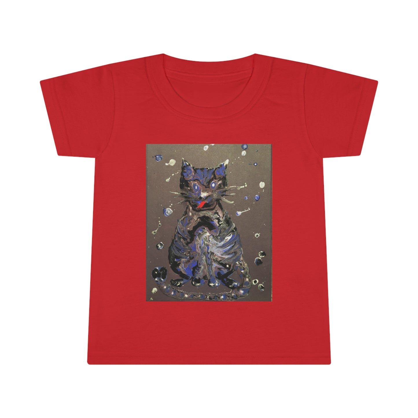 Toddler T-shirt.  2-5 years. The Cat - original art print.