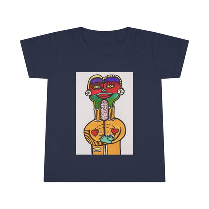 Toddler T-shirt.  2-5 years. Together - original art print.